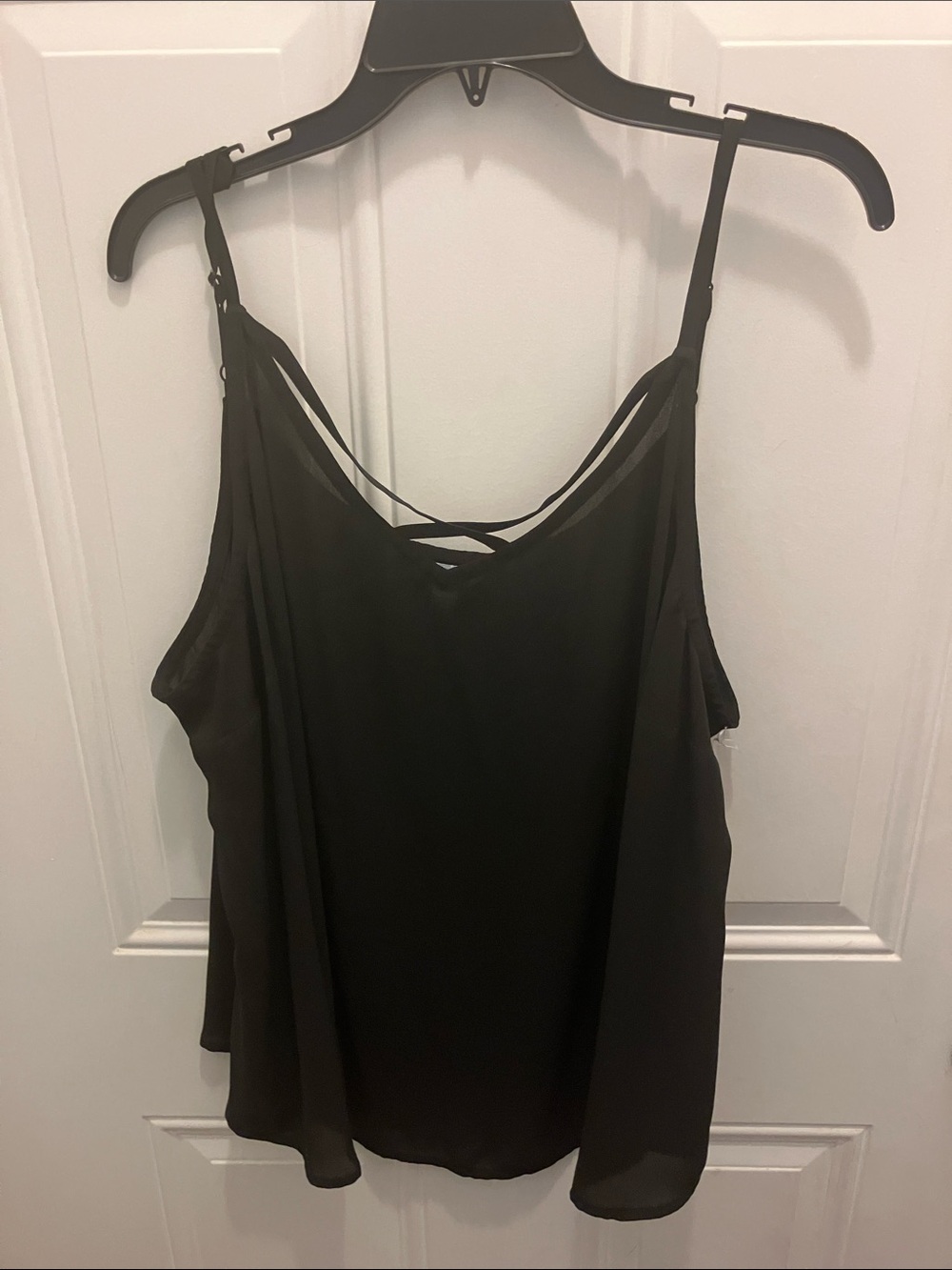 Women’s Black Strappy Cami Top